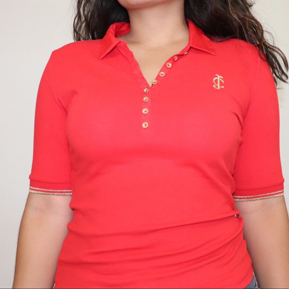 🎄JUICY COUTURE RED BUTTON SHIRT